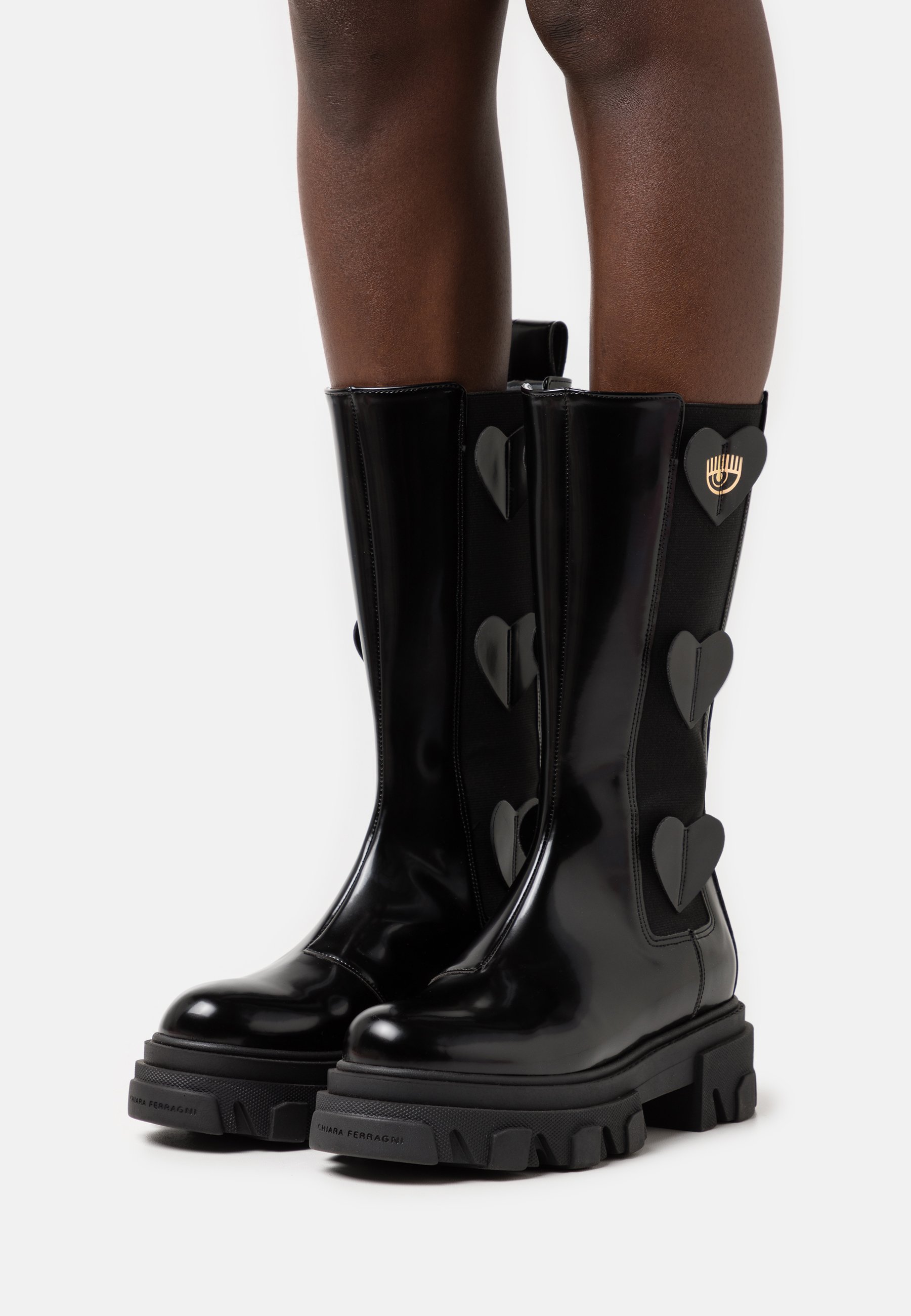 CHIARA FERRAGNI COMBAT BOOT HEARTS 