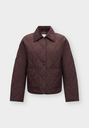 Marc O'Polo DENIM, QUILTED OVERSHIRT - Ľahká bunda - espresso brown