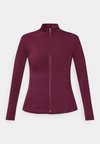 FUR LINED FULL ZIP SPORTS JACKET WITH POCKETS - Training jacket - bordeaux