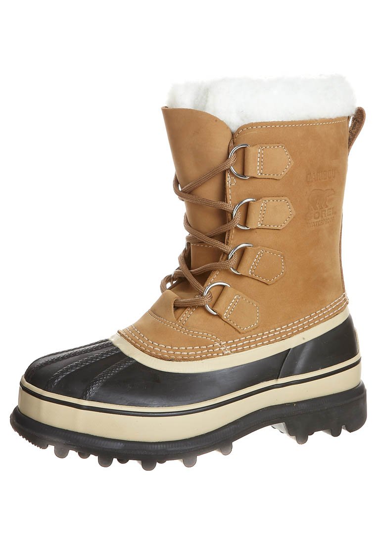 Sorel CARIBOU - Snowboot/Winterstiefel - buff/cognac - Zalando.de