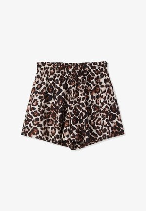 Terranova, CON COULISSE ANIMALIER - Shorts - var beige