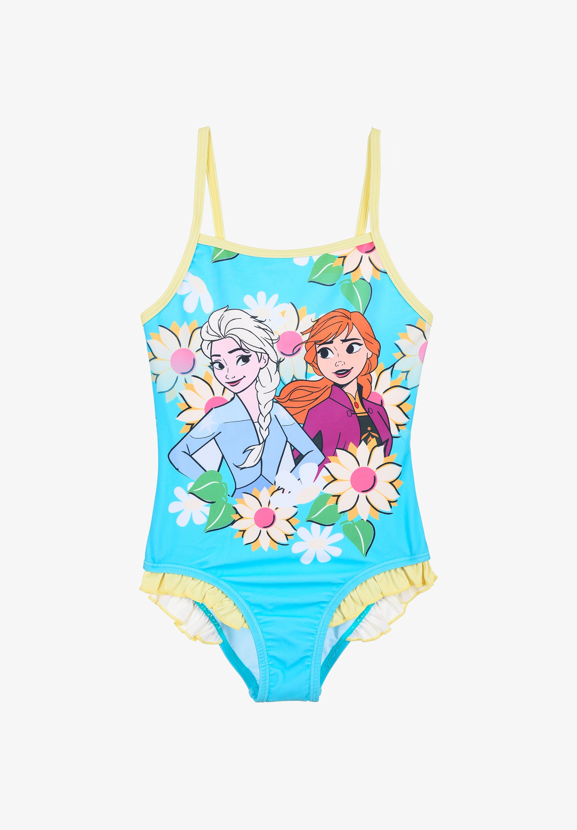 Costume Da Bagno Frozen 2 Per Bambine - Anna E Elsa, Poliestere, Asciugatura Rapida, Ufficiale Disney - Foto 10