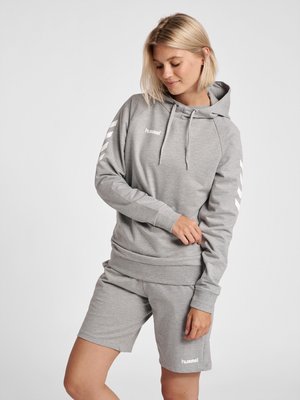 Hummel GO HOODIE WOMAN - Jersey con capucha - grey melange