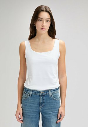 SLEEVELESS SQUARE_NECK TANK - Débardeur - bright_white