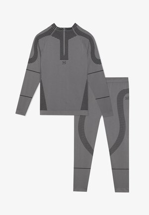 Pier One Sport THERMAL SEAMLESS SPORTS SET - TOP & LEGGINGS - Long sleeved top - dark grey