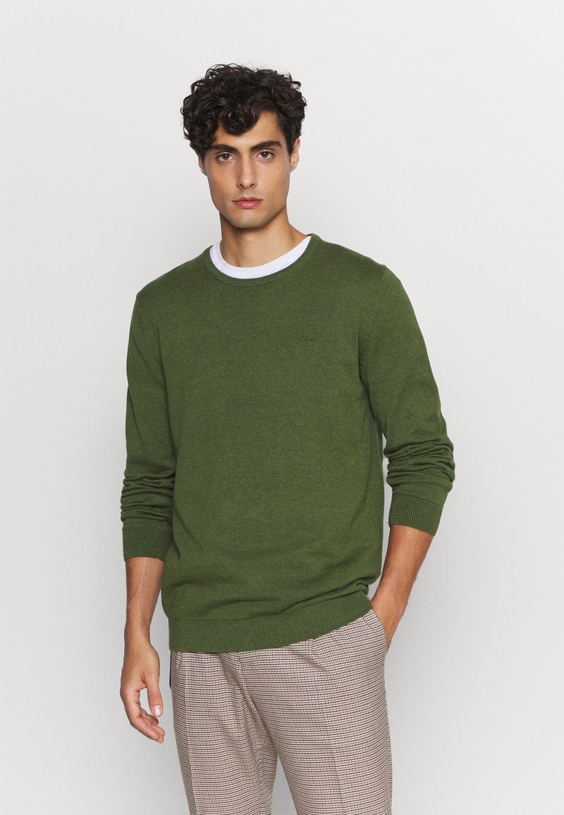 Herren Strickjacken | s.Oliver Strickpullover khaki/oliv/oliv - ZV43456 Herren Strickjacken | s.Oliver Strickpullover khaki/oliv/oliv - ZV43456