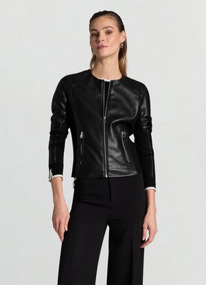 TINTA UNITA - Veste en similicuir - ultrablack