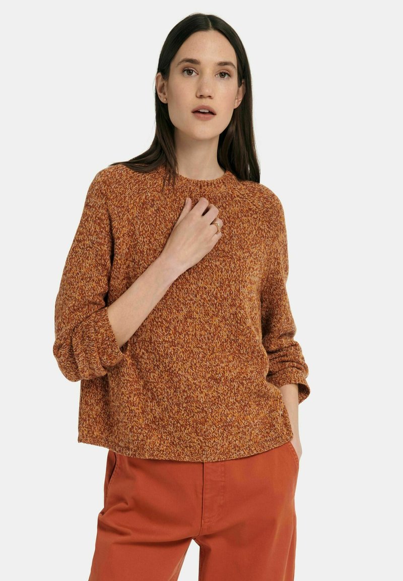 Damen Strickjacken | DAY.LIKE Strickpullover kürbis multicolor/orange - EO99000 Damen Strickjacken | DAY.LIKE Strickpullover kürbis multicolor/orange - EO99000
