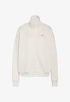 3 STRIPES STUDIO TRACKTOP - Zip-up sweatshirt - chalk white mel