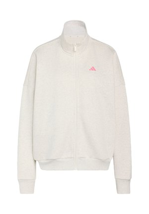 adidas Sportswear, 3 STRIPES STUDIO TRACKTOP - Sudadera con cremallera - chalk white mel