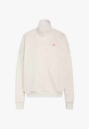 adidas Sportswear, 3 STRIPES STUDIO TRACKTOP - Sweater met rits - chalk white mel