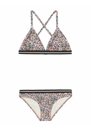 Venice Bikini - hummer weiß/salmon - / BANDEAU Beach