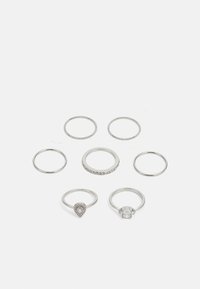 DARONNA 7 PACK - Ring - silver-coloured/clear