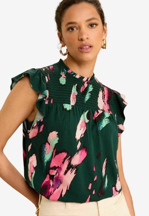 Love & Roses SHIRRED REGULAR FIT - Palaidinė - green feather
