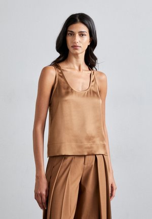 AVRIL BOXY TANK - Top - camel