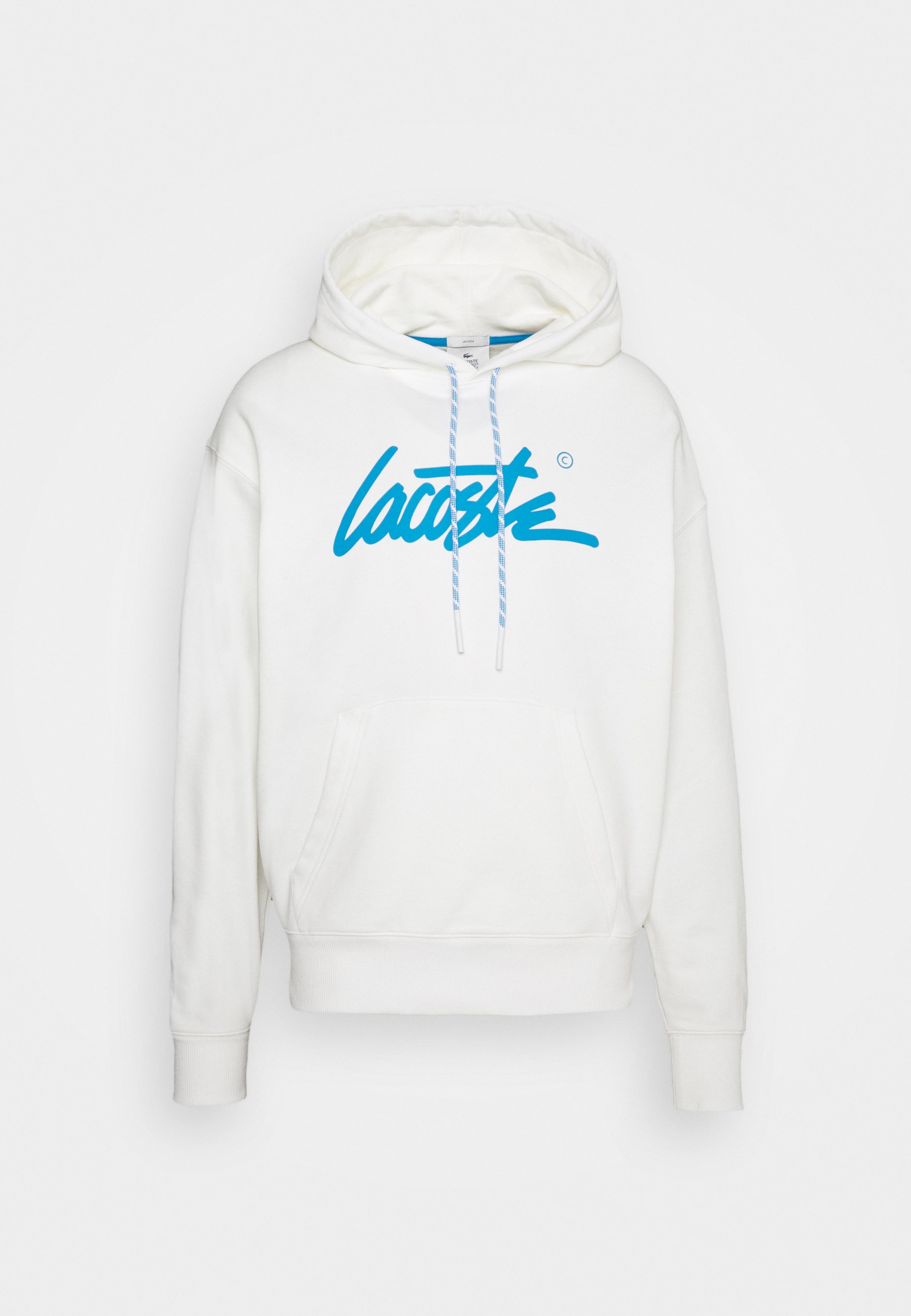 Lacoste LIVE Hoodie - blanc/bleu/crème - Zalando.nl