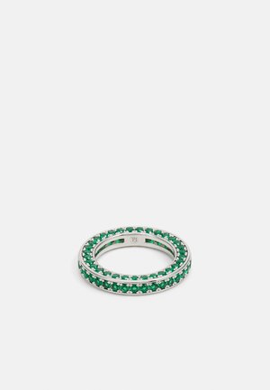 JUSTINE PAVE - Sormus - silver-coloured/emerald