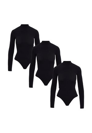 BASIC STAND-UP COLLAR 3 PACK - Body - black
