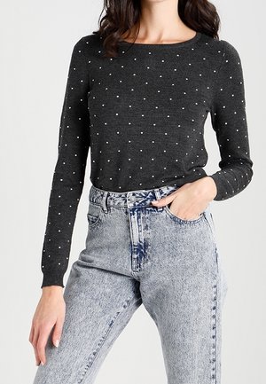 Pullover - mottled dark grey