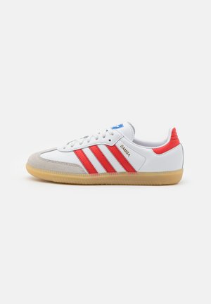 adidas Originals SAMBA OG UNISEX - Sneakers basse - footwear white/collegiate red