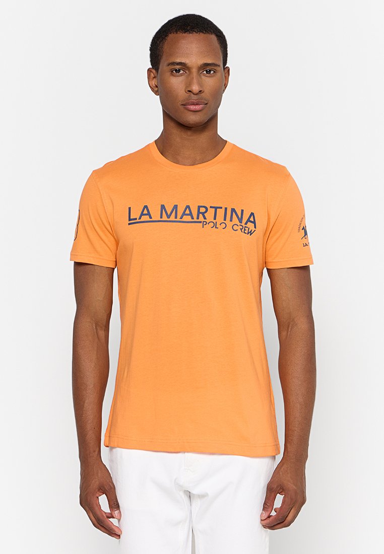 LA MARTINA T-shirt print oranje LA MARTINA T-shirt print oranje