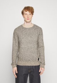 Jack & Jones - JCOSPACE MOCK NECK - Džemper - peyote pattern w  black neps Väikepilt 1