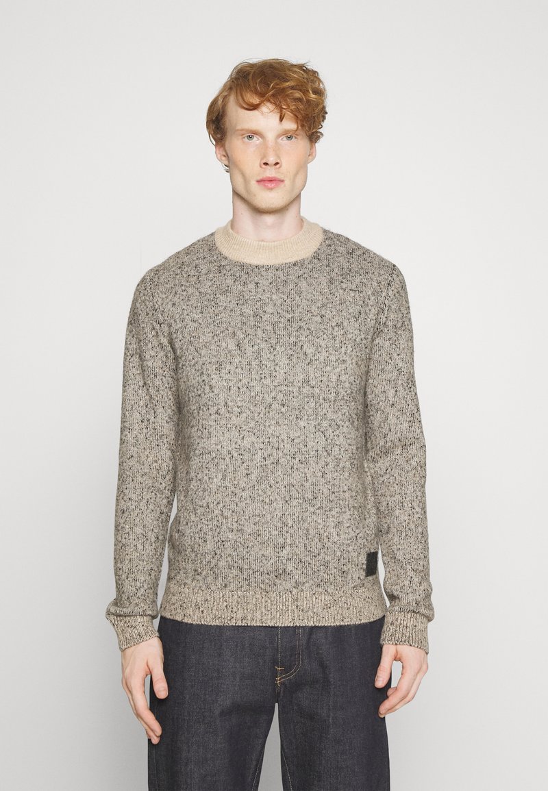 Jack & Jones - JCOSPACE MOCK NECK - Strickpullover - peyote pattern w  black neps, Vergrößern