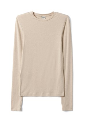 Stefanel, REGULAR-FIT CREW-NECK T-SHIRT. - Camiseta de manga larga - beige