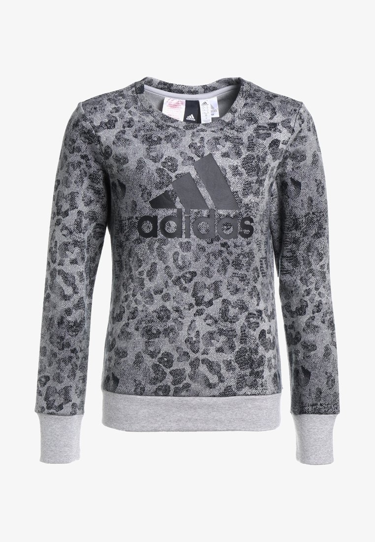 adidas Performance CREW - Felpa - solid grey/black/black