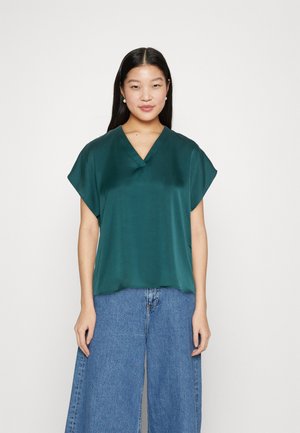 JDY JDYFIFI BEATRICE V NECK - Tricou cu imprimeu - atlantic deep