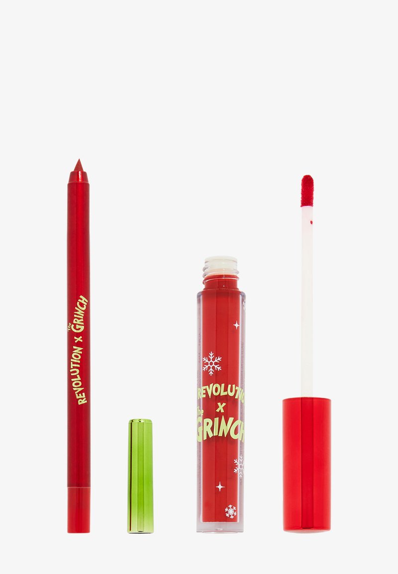 Makeup Revolution THE GRINCH X REVOLUTION LITTLE MAX LIP KIT Zestaw