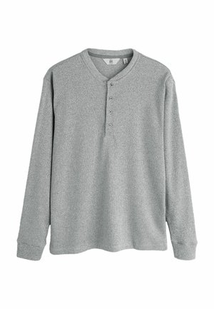 REGULAR FIT - EDIT  GRANDAD NECK  - Langarmshirt - grey