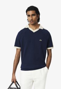 Lacoste SHORT SLEEVES - Piké - bleu nuit