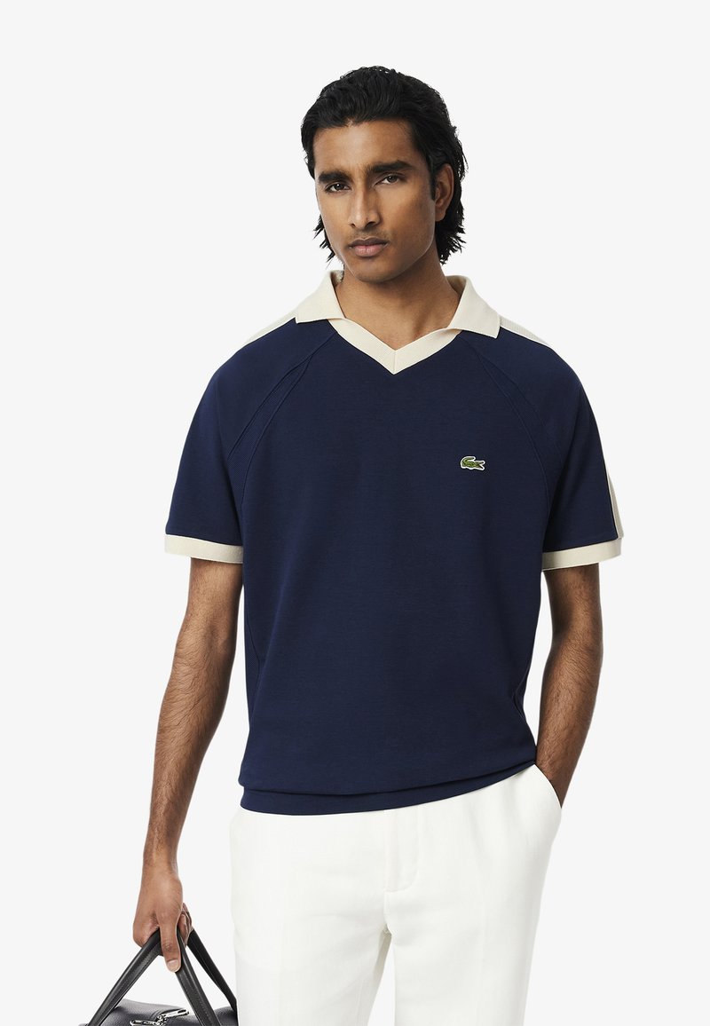 Lacoste SHORT SLEEVES - Piké - bleu nuit