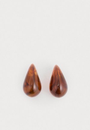THE LUCITE GIA EARRINGS - Náušnice - brown