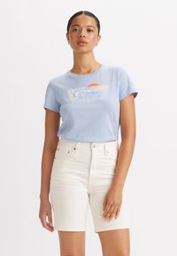 Levi's® THE PERFECT TEE - Potiskana majica - wave fill kentucky blue