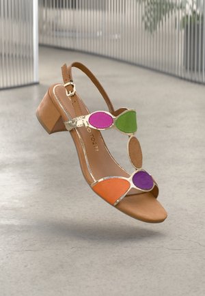 Sandales - almond/multi-coloured