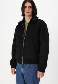 Jack & Jones PREMIUM JPRCCTED JACKET - Dirbtinės odos striukė - black