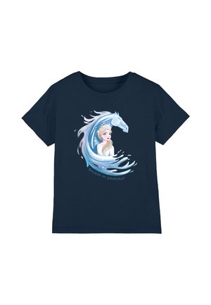 FROZEN BELIEVE IN YOURSELF ELSA AND NOKK THE WATER SPIRIT - T-Shirt print - dark blue