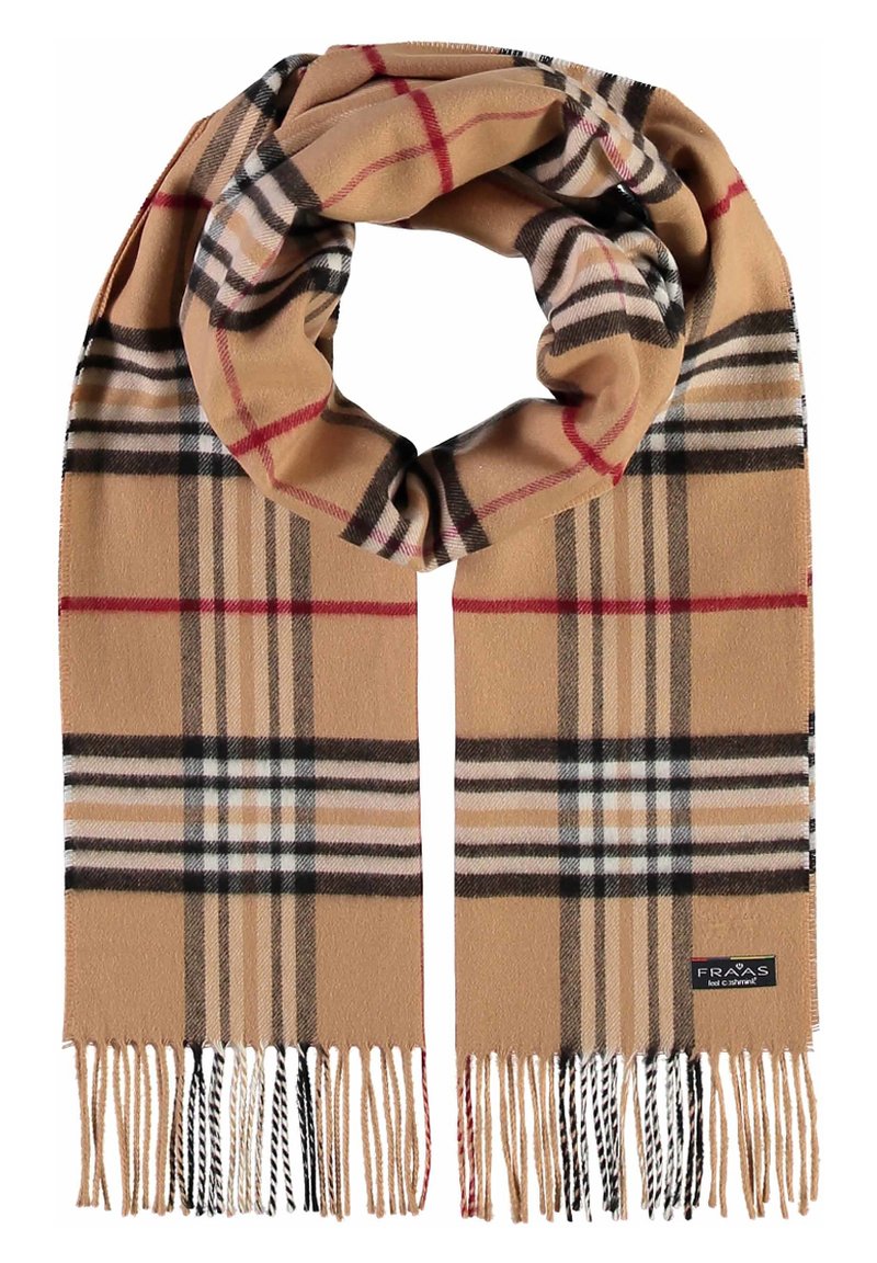 FRAAS CASHMINK MIT KAROMUSTER Bufanda - camel -