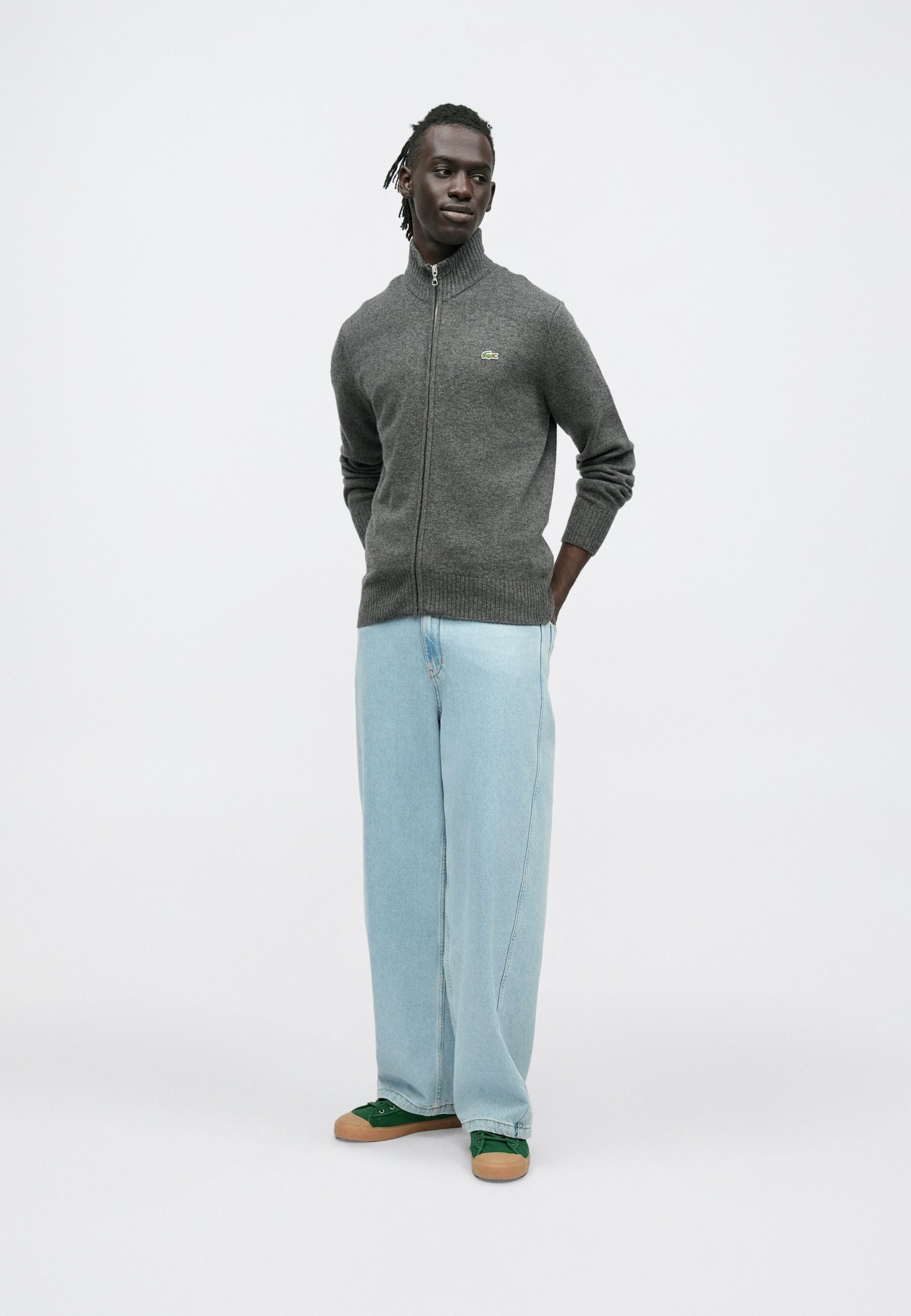 Lacoste Cardigan - pitch chine/grey - Zalando.co.uk