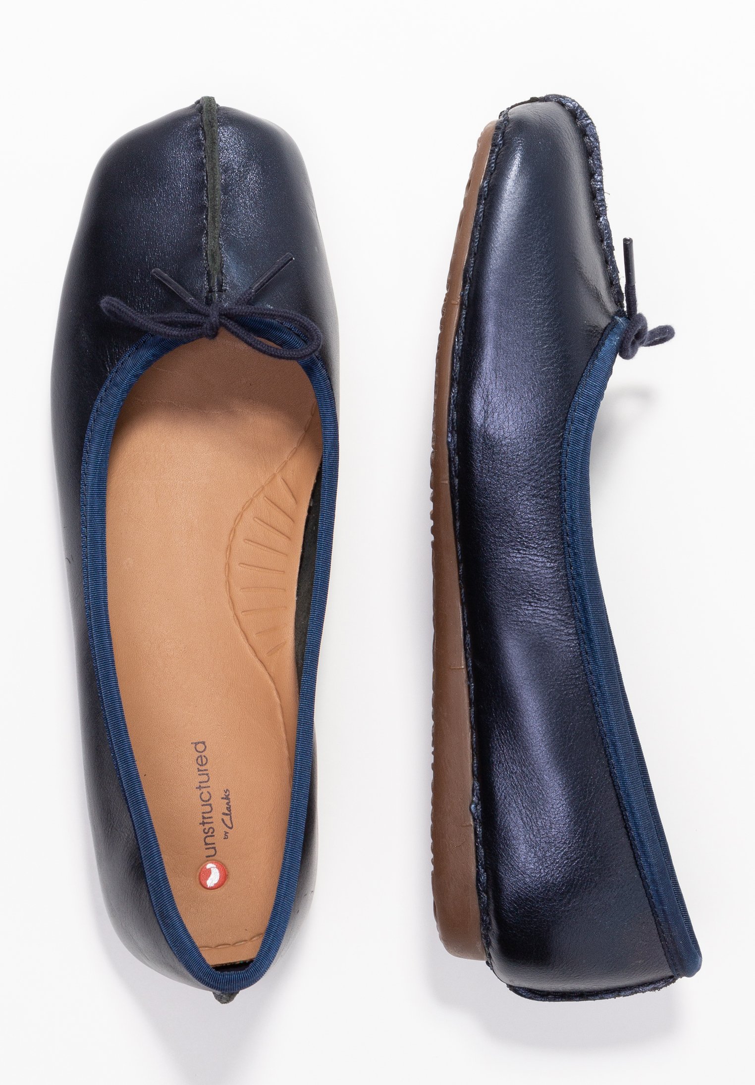 clarks ballerina freckle ice navy