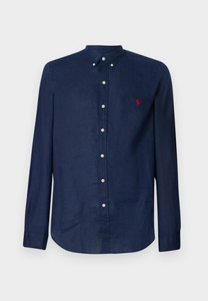 Polo Ralph Lauren SLIM FIT LINEN SHIRT - Button down-skjorte - newport navy