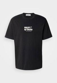 Marc O'Polo DENIM GRAPHIC OVERZIDED FIT - Marškinėliai su spaudiniu - black