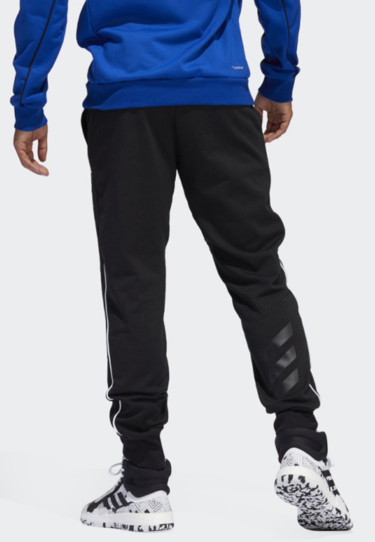 adidas Performance SPORT BASKETBALL TRACKSUIT BOTTOMS - Trainingsbroek -  black/Zwart - Zalando.nl