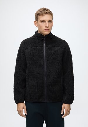 Peak Performance, SOLID HEAVY PILE JACKET - Поларен пуловер - black/black