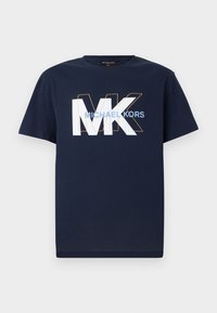MIXED LOGO TEE - Print T-shirt - midnight