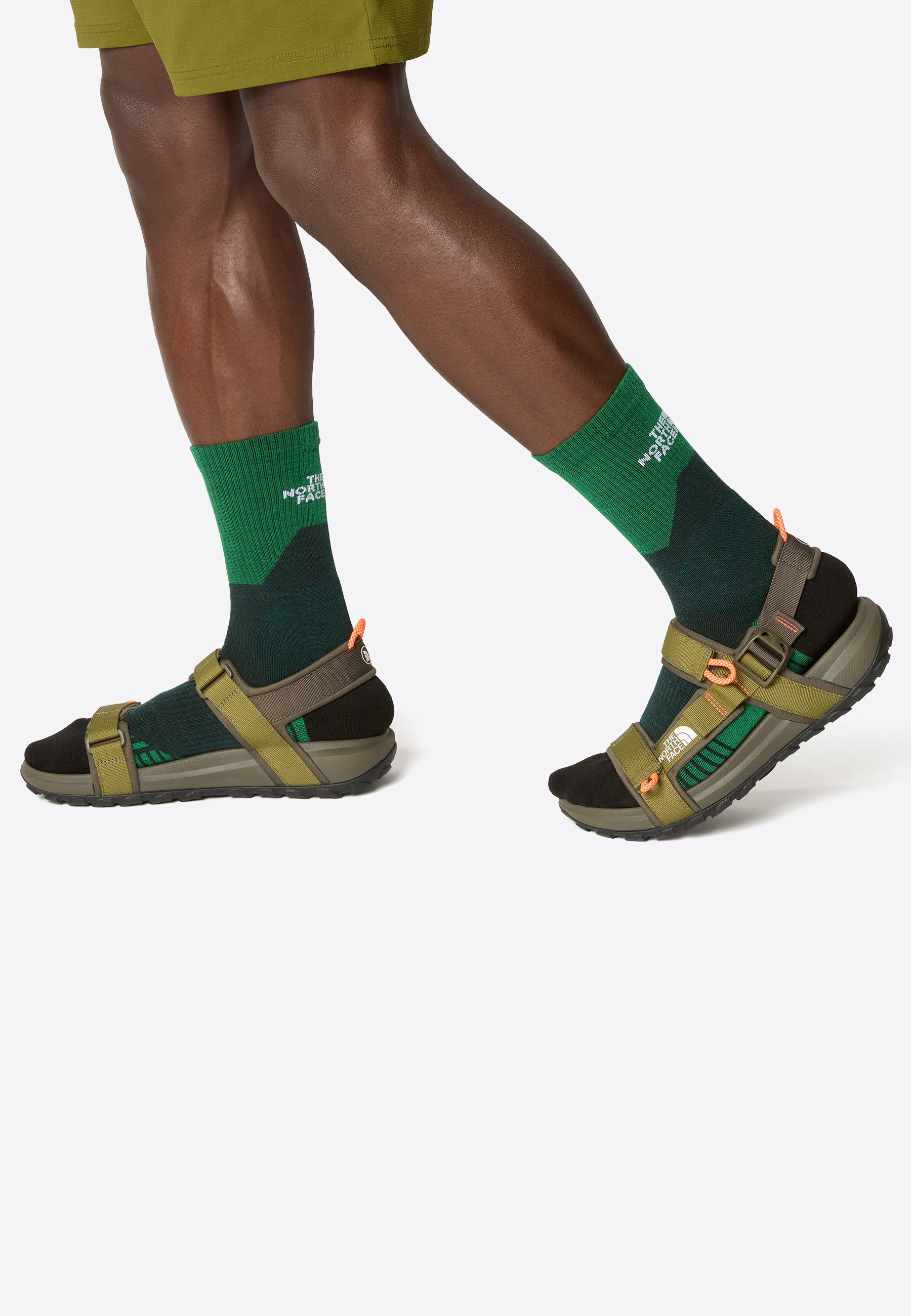 NEW THE NORTH FACE men\'s explore camp sandal in forest olive/new taupe The North Face Men main image 4