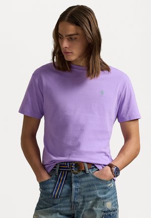 CUSTOM SLIM FIT JERSEY CREWNECK T-SHIRT - Camiseta básica - light lilac