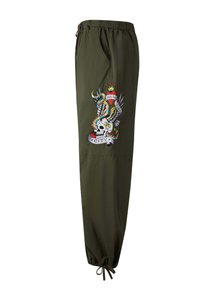 Ed Hardy SIDE-SNAKE-SKULL TECH - Pantaloni sportivi - green/verde ...